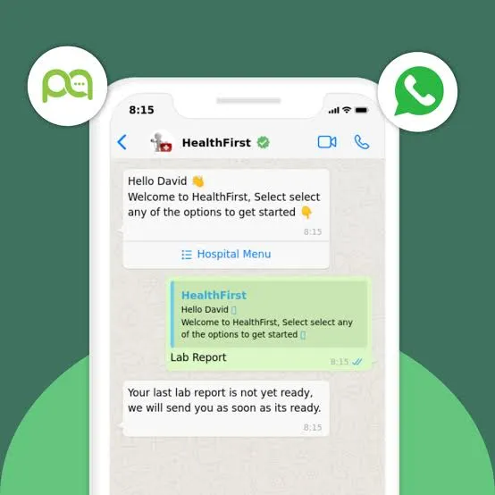 AI sales agent responding to a healthcare patient enquiry over WhatsApp